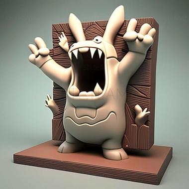 3D model Rabbids Land game (STL)